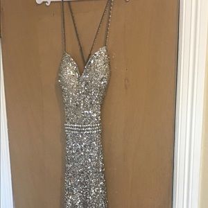 Beautiful jeweled prom dress